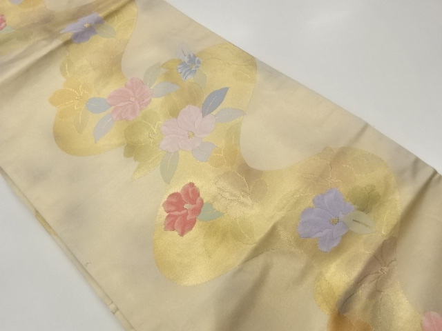 JAPANESE NAGOYA OBI / WOVEN WAVY STRIPE